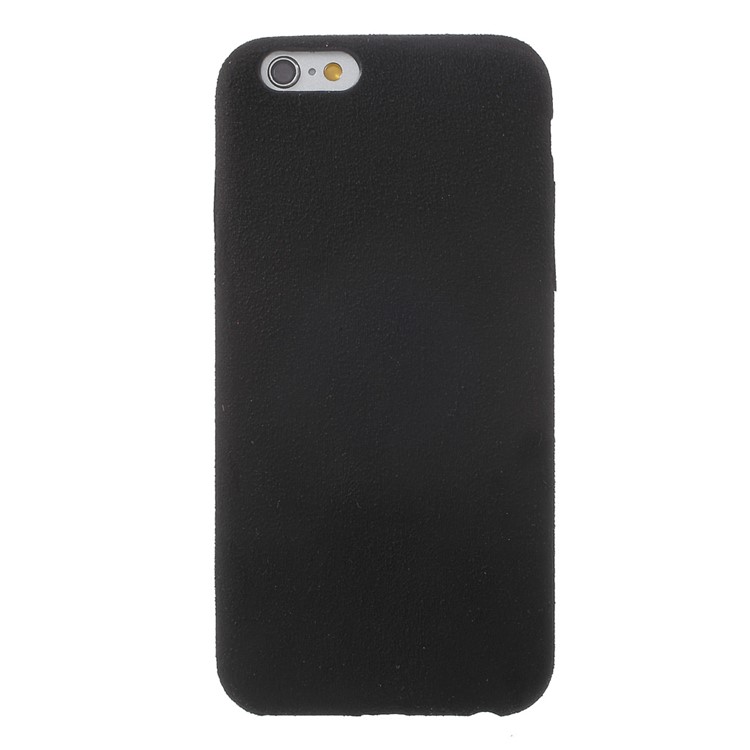 Anti-scratch Suede Skin PP Phone Case for iPhone 6s 6 - Black-2