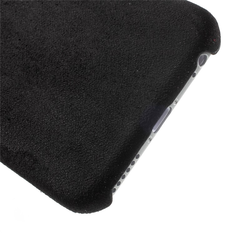 Anti-scratch Suede Skin PP Phone Case for iPhone 6s 6 - Black-4
