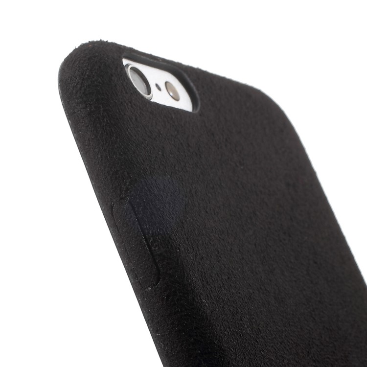 Anti-scratch Suede Skin PP Phone Case for iPhone 6s 6 - Black-6