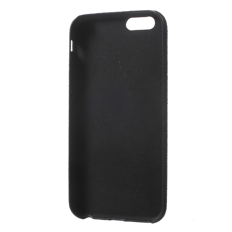Anti-scratch Suede Skin PP Phone Case for iPhone 6s 6 - Black-7