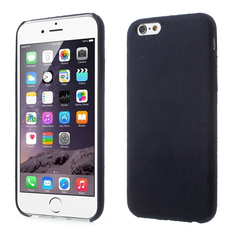 

For iPhone 6s 6 Anti-fingerprint Suede Skin PP Mobile Phone Cover - Dark Blue, iPhone 6s