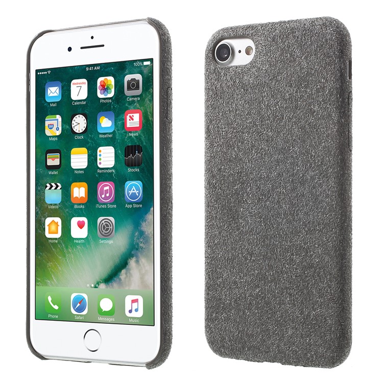 Light suede skin pp anti-scratch phone case for iphone 8 / 7 4.7 - grey