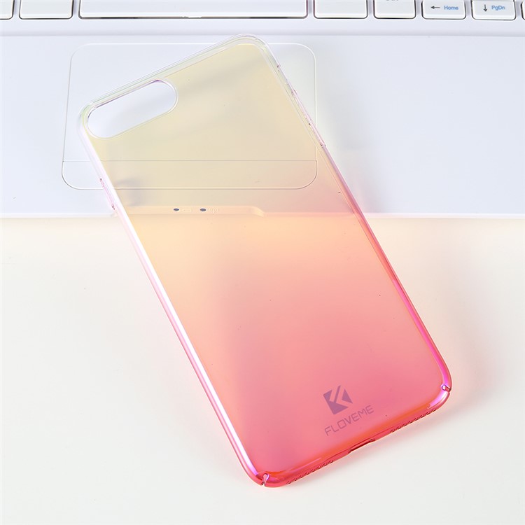 FLOVEME for iPhone 7 Gradient Color Plating PC Hard Case - Red-2