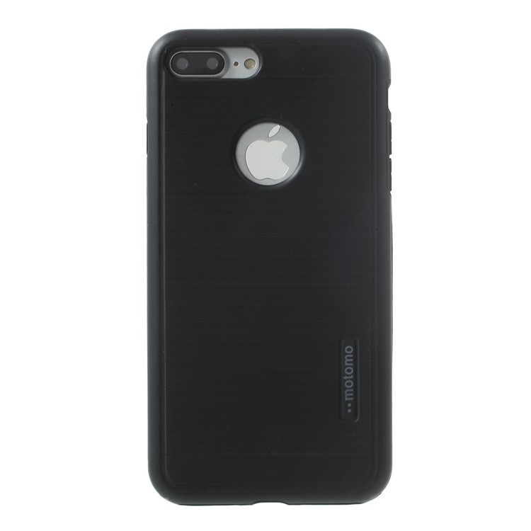 2-in-1 Brushed PC + TPU Hybrid Case for iPhone 7 Plus 5.5 inch - Black-2