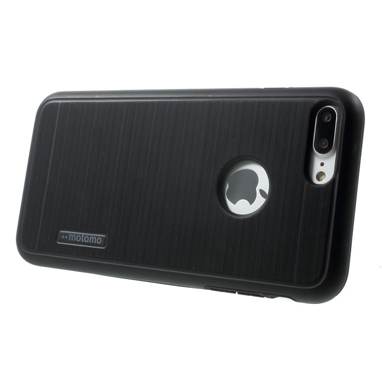 2-in-1 Brushed PC + TPU Hybrid Case for iPhone 7 Plus 5.5 inch - Black-3