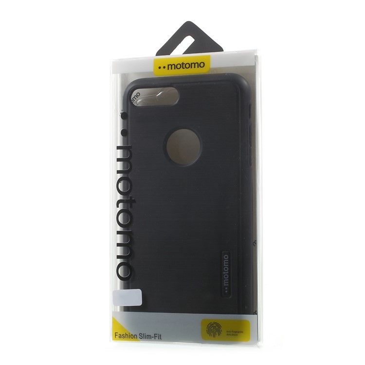 2-in-1 Brushed PC + TPU Hybrid Case for iPhone 7 Plus 5.5 inch - Black-8
