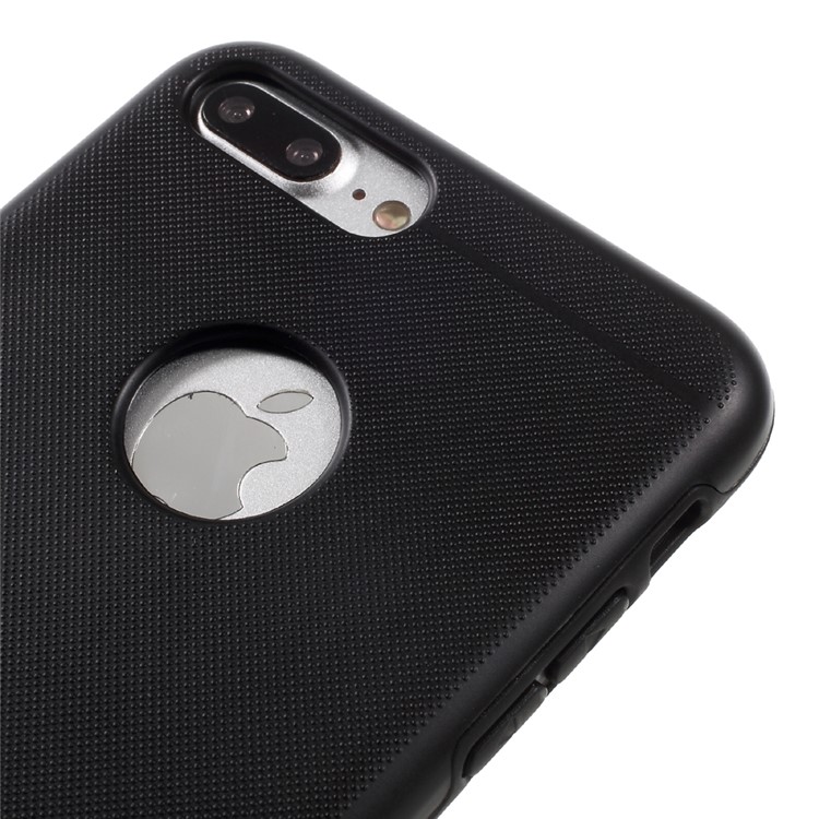 MOTOMO 2-in-1 TPU + PC Shockproof Hybrid Case for Apple iPhone 7 Plus 2016 - Black-3