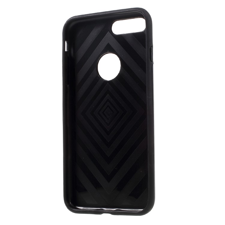 MOTOMO 2-in-1 TPU + PC Shockproof Hybrid Case for Apple iPhone 7 Plus 2016 - Black-5