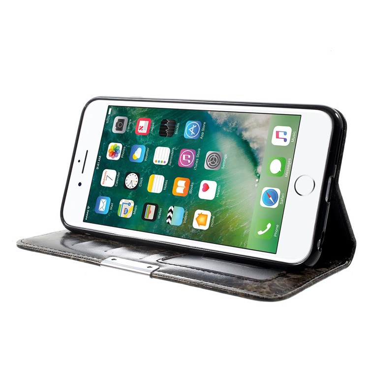 Marmor Textur Leder Brieftasche Flip Case Für Iphone 6s 6 - Schwarz-3