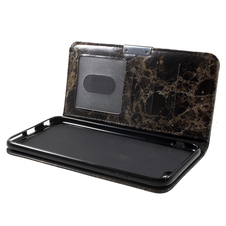 Marmor Textur Leder Brieftasche Flip Case Für Iphone 6s 6 - Schwarz-6