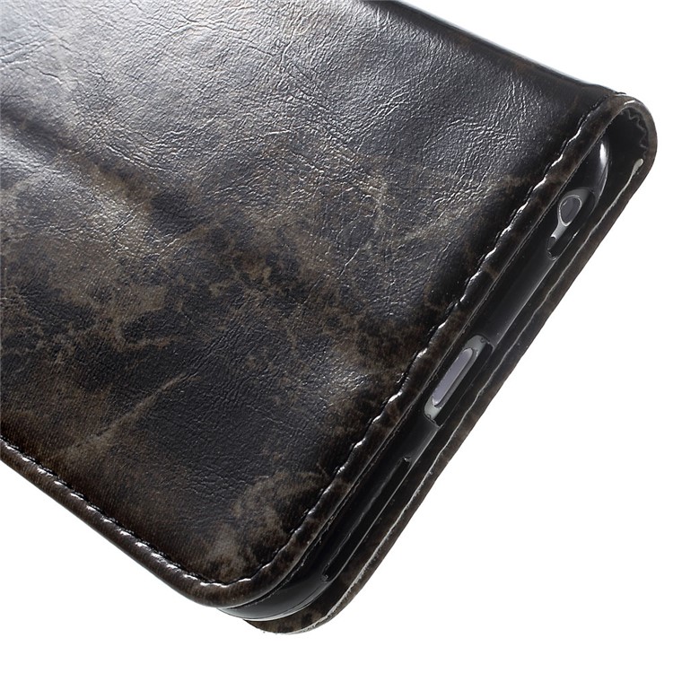 Marmor Textur Leder Brieftasche Flip Case Für Iphone 6s 6 - Schwarz-8