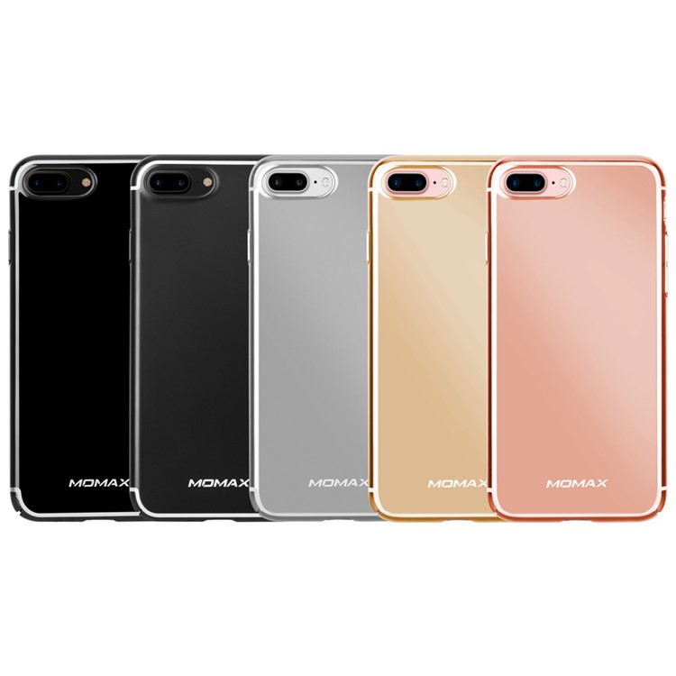 MOMAX Plating PC Wrapped Hard Case for iPhone 7 Plus 5.5 Inch - Jet Black-10