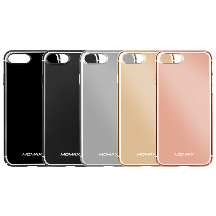 MOMAX Plating PC Wrapped Hard Case for iPhone 7 Plus 5.5 Inch - Jet Black-11