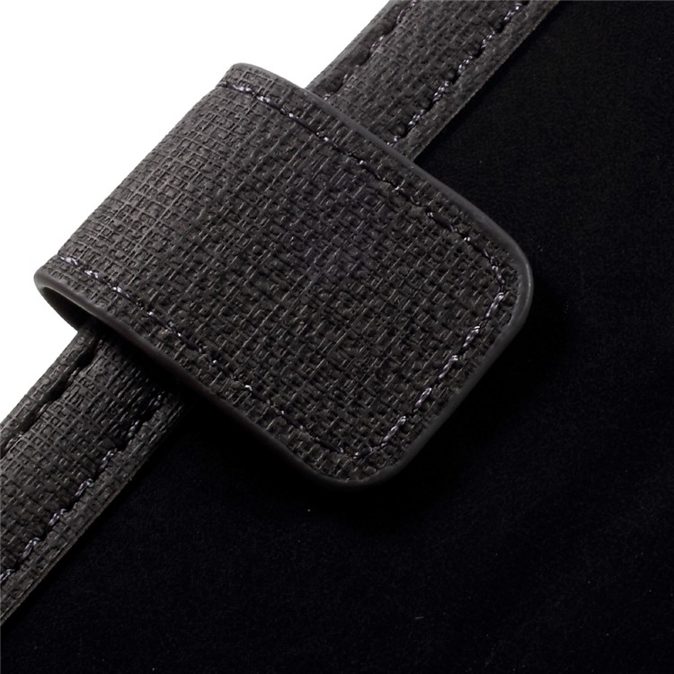 Contrast Color Leather Case Wallet Stand for iPhone 6s/6 4.7 Inch - Black-11