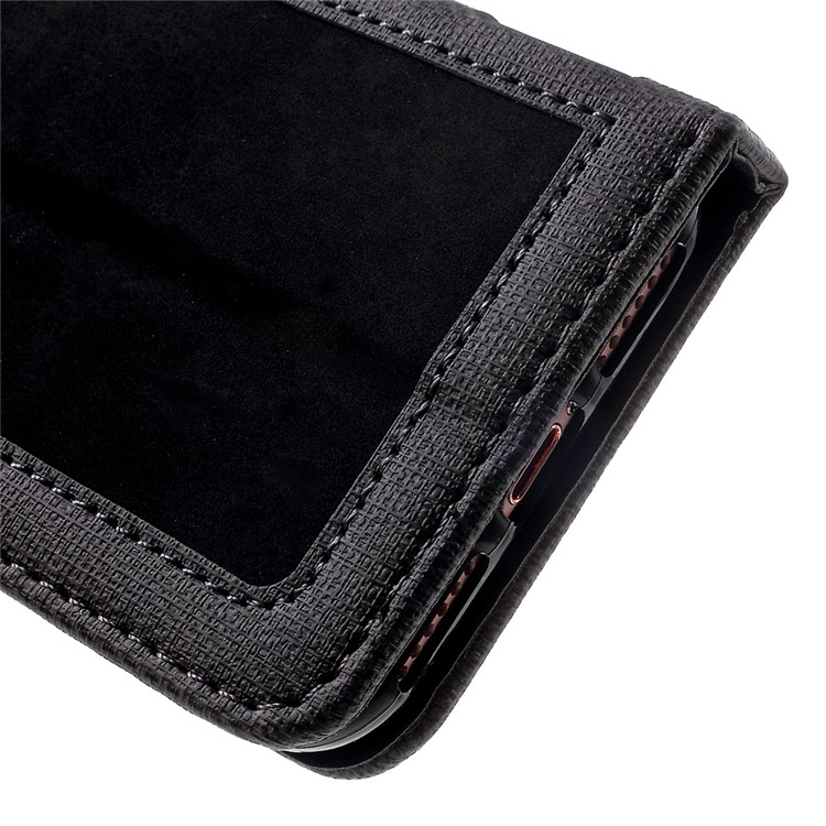 Notebook Style Leather Wallet Stand Case for Apple iPhone 7 2016 - Black-9