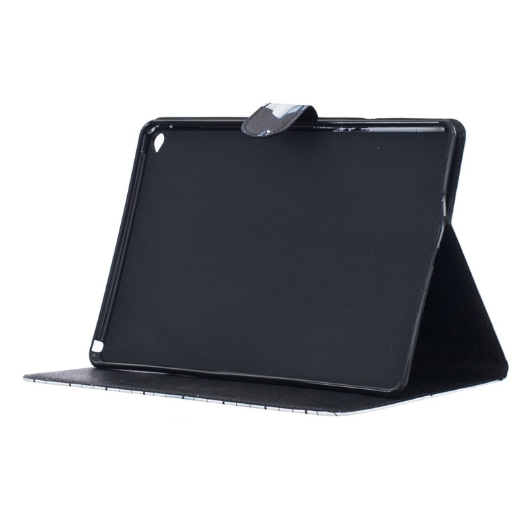 Patterned Leather Flip Wallet Cover for iPad Air 2 - Dog and Dot Not Touch My Pad-4