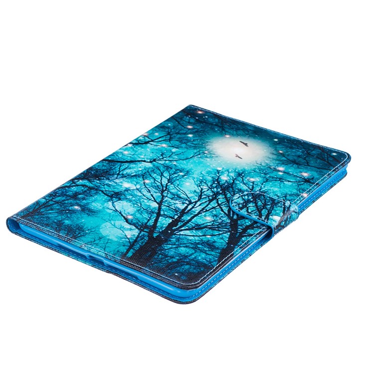 Pattern Printing Leather Wallet Stand Tablet Case for iPad Mini 4 - Dark Night and Birds-5