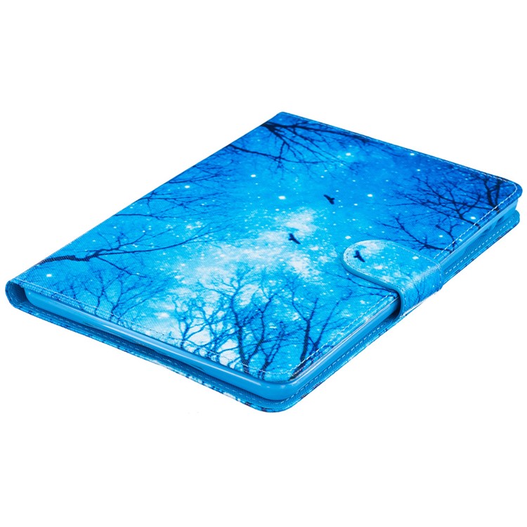 Patterned Leather Wallet Tablet Case for iPad mini 3/2/1 - Trees at Winter Night-5