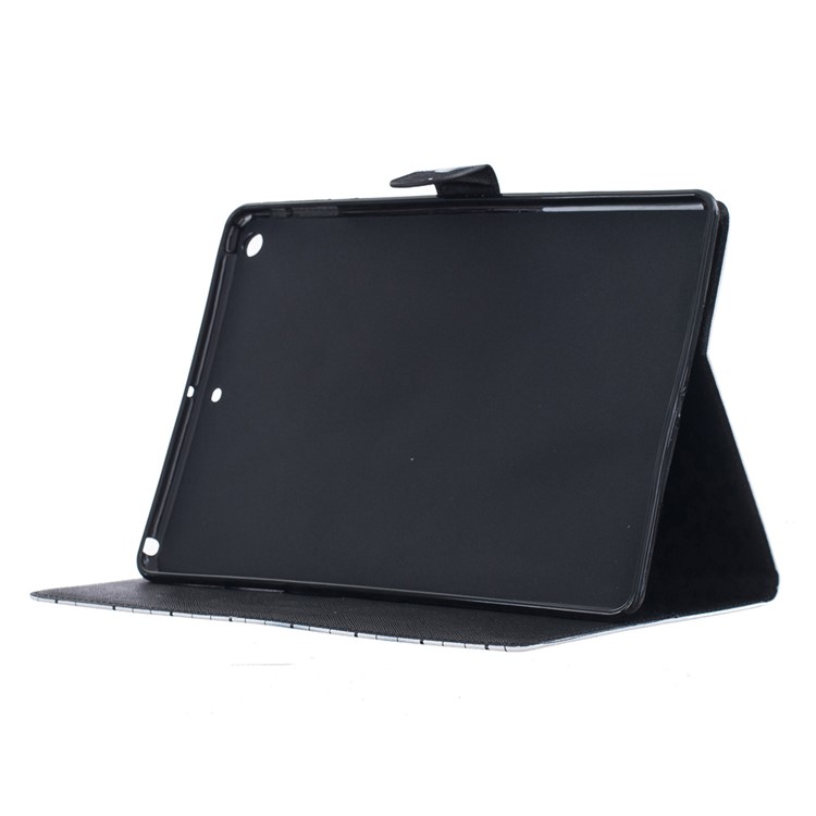 Patterned Flip Leather Wallet Case for iPad Air - Black Dog-4