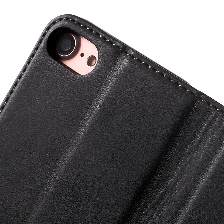 PU Leather Wallet Stand Case for Apple iPhone 7 2016 - Black-6