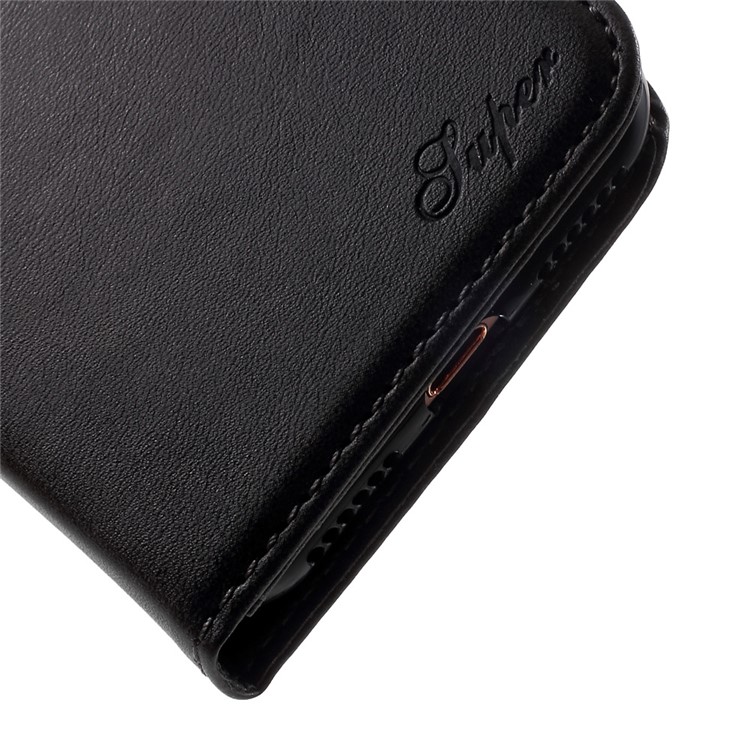 PU Leather Wallet Stand Case for Apple iPhone 7 2016 - Black-8