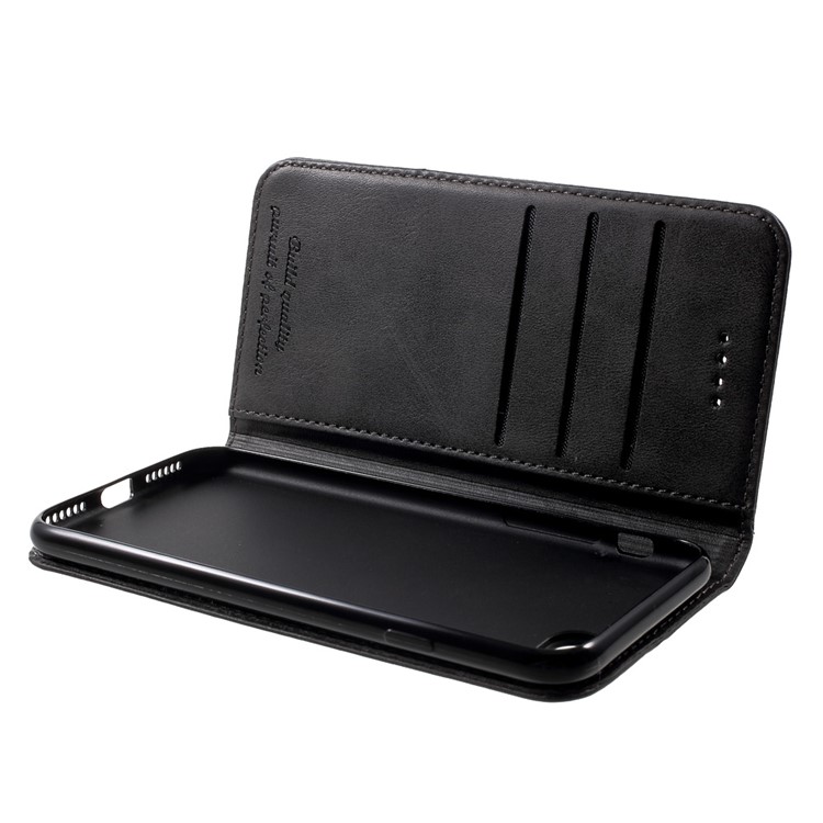 PU Leather Wallet Stand Case for Apple iPhone 7 2016 - Black-9
