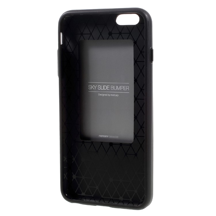 MERCURY GOOSPERY Sky Slide Bumper Case for iPhone 6s Plus / 6 Plus PC TPU Hybrid Cover - Black-6