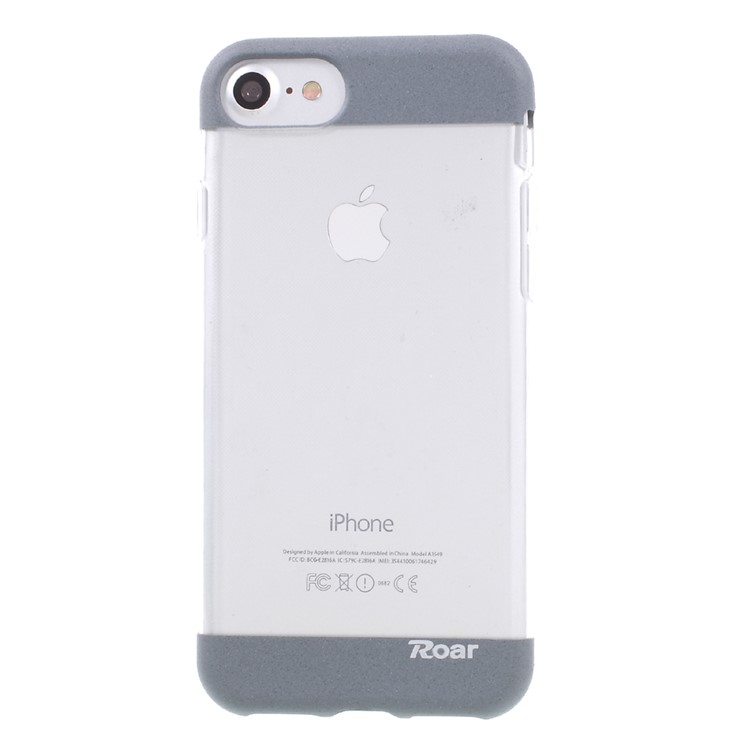 ROAR KOREA Jelly Clear TPU Phone Case Cover for iPhone 7 4.7 inch - Grey-2