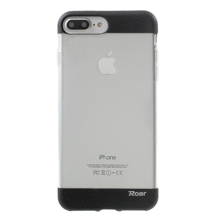 ROAR KOREA Jelly Clear TPU Cover for iPhone 7 Plus 5.5 inch 2016 - Black-2