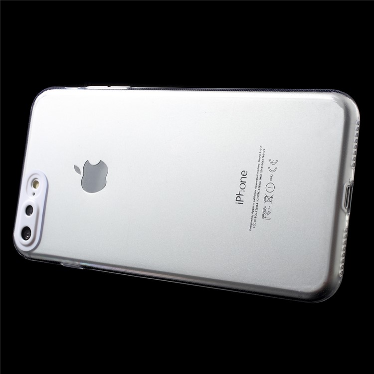 Plastic Camera Protection Soft TPU Case for iPhone 7 Plus - White-3