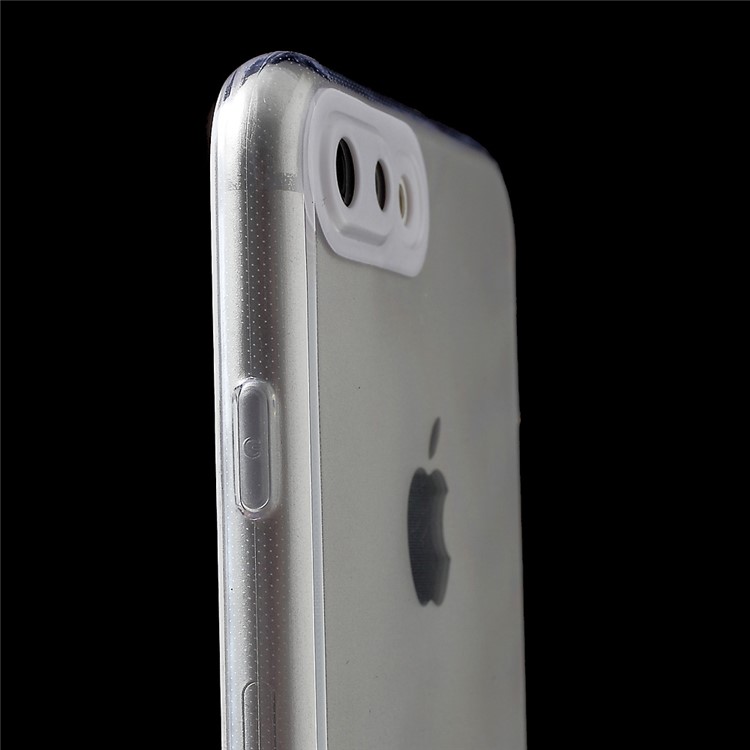 Plastic Camera Protection Soft TPU Case for iPhone 7 Plus - White-7
