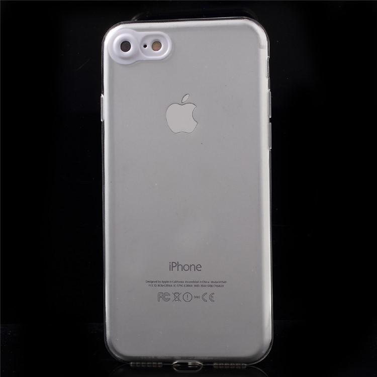 Plastic Camera Protection Soft TPU Case for iPhone 7 4.7 inch - White-2
