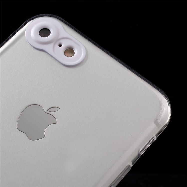 Plastic Camera Protection Soft TPU Case for iPhone 7 4.7 inch - White-3