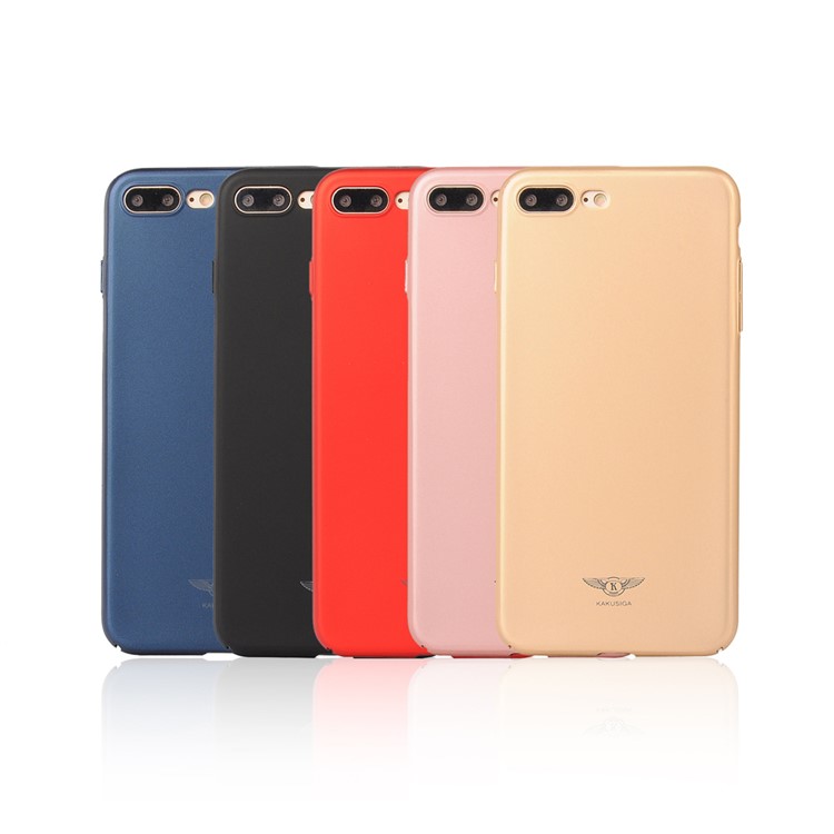 KAKUSIGA Rubberized Hard PC Phone Case for iPhone 7 Plus - Black-5