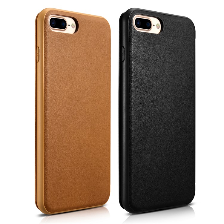 XOOMZ Retro Leather Flip Phone Case with Card Slot for Apple iPhone 7 Plus - Black-3