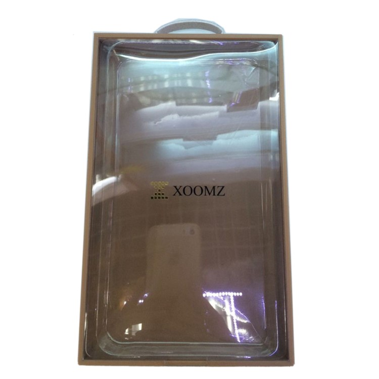 XOOMZ Retro Genuine Leather Skin Plating PC Hard Case for iPhone 7 - Black-2
