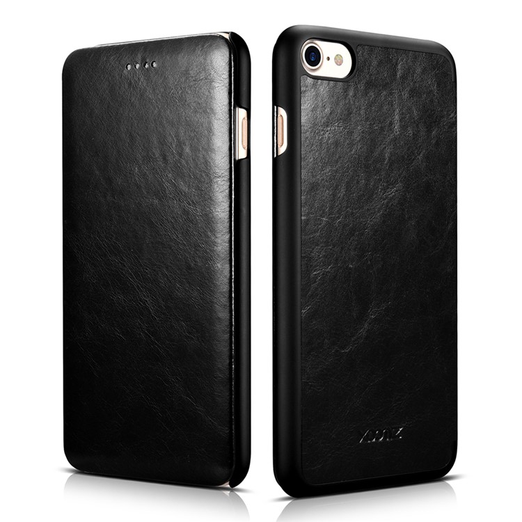 XOOMZ Genuine Leather Card Holder Phone Case for iPhone 7 4.7 inch - Black-1