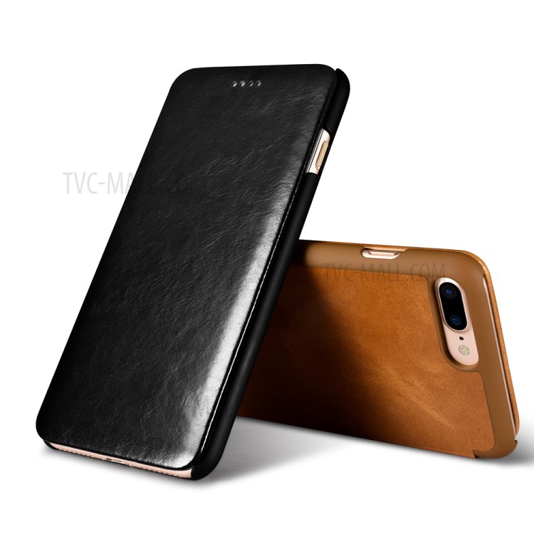 XOOMZ Genuine Leather Card Holder Phone Case for iPhone 7 Plus - Black-2