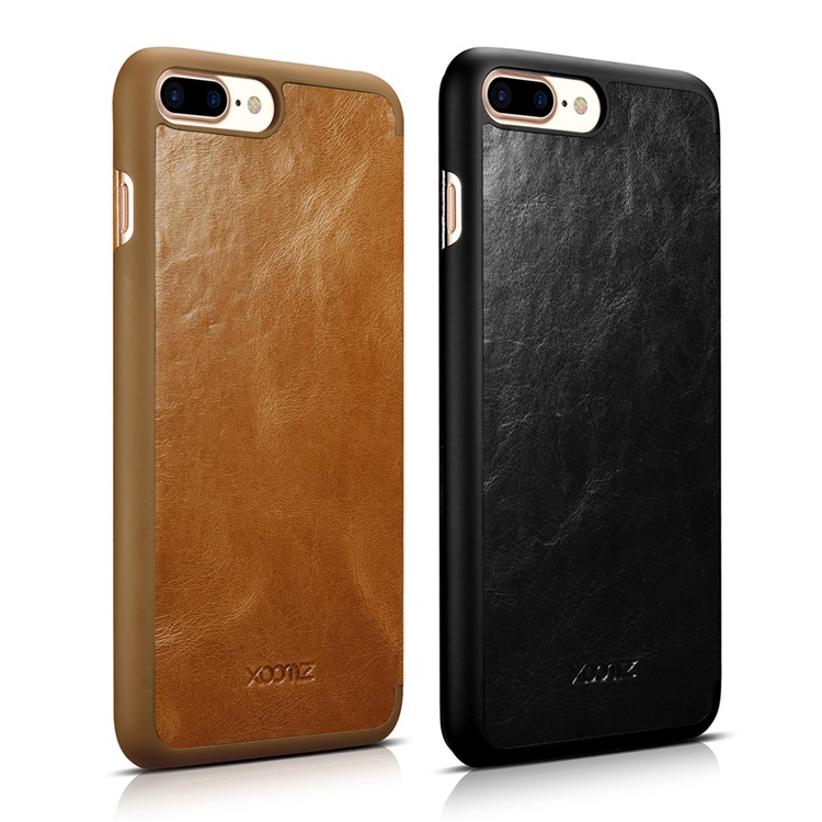 XOOMZ Genuine Leather Card Holder Phone Case for iPhone 7 Plus - Black-3