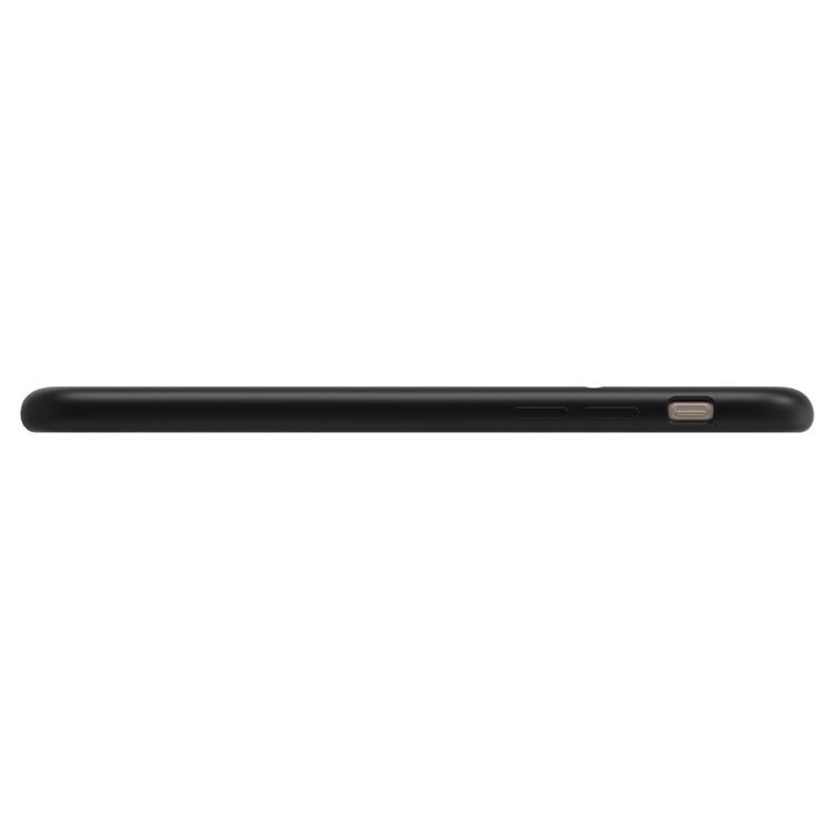 XOOMZ Twill Pattern Liquid Silicone Back Phone Case for iPhone 7 4.7 inch - Black-3