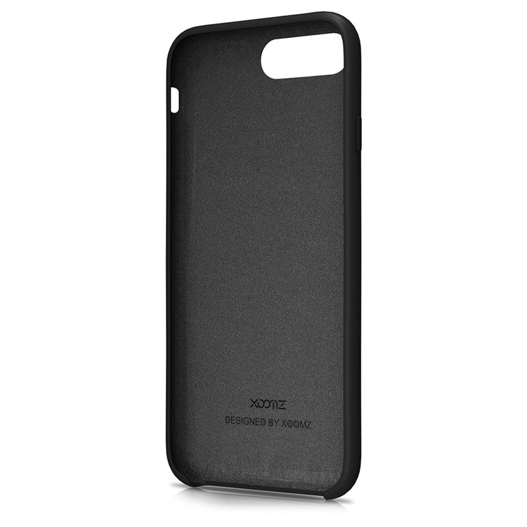 XOOMZ Twill Pattern Liquid Silicone Back Phone Case for iPhone 7 4.7 inch - Black-5