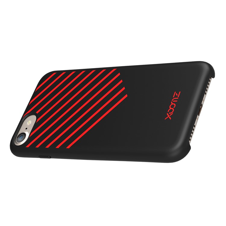 XOOMZ Twill Pattern Liquid Silicone Back Phone Case for iPhone 7 4.7 inch - Black-7