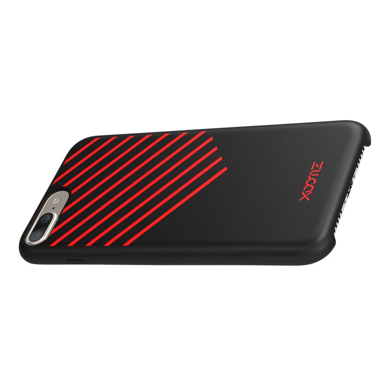 XOOMZ Twill Pattern Liquid Silicone Back Phone Case for iPhone 7 Plus - Black-8