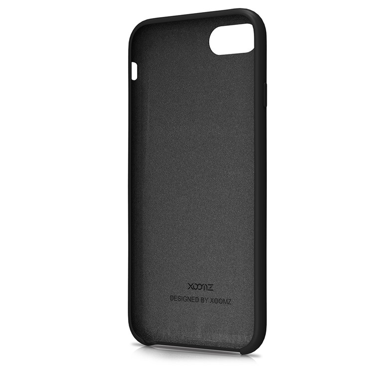 XOOMZ Geometric Pattern Liquid Silicone Soft Phone Case for iPhone 7 4.7 inch - Black-5