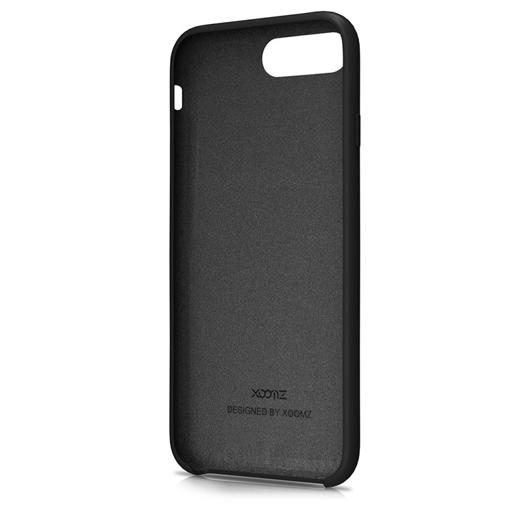 XOOMZ Geometric Pattern Liquid Silicone Soft Phone Case for iPhone 7 Plus 5.5 inch - Black-4