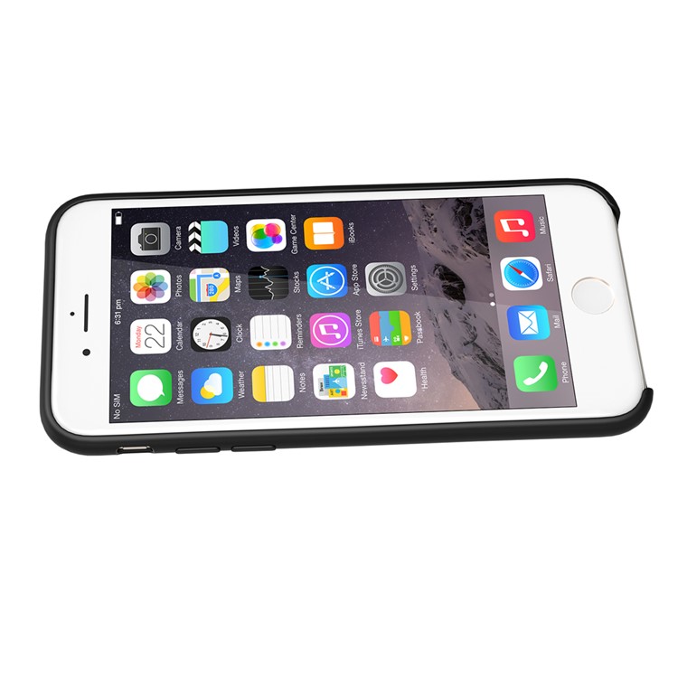 XOOMZ Geometric Pattern Liquid Silicone Soft Phone Case for iPhone 7 Plus 5.5 inch - Black-5