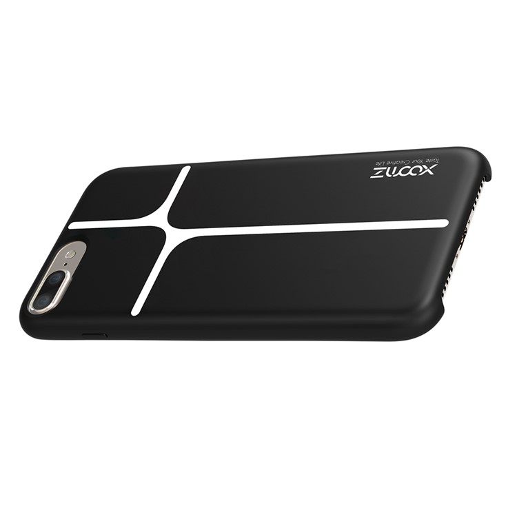 XOOMZ Geometric Pattern Liquid Silicone Soft Phone Case for iPhone 7 Plus 5.5 inch - Black-7