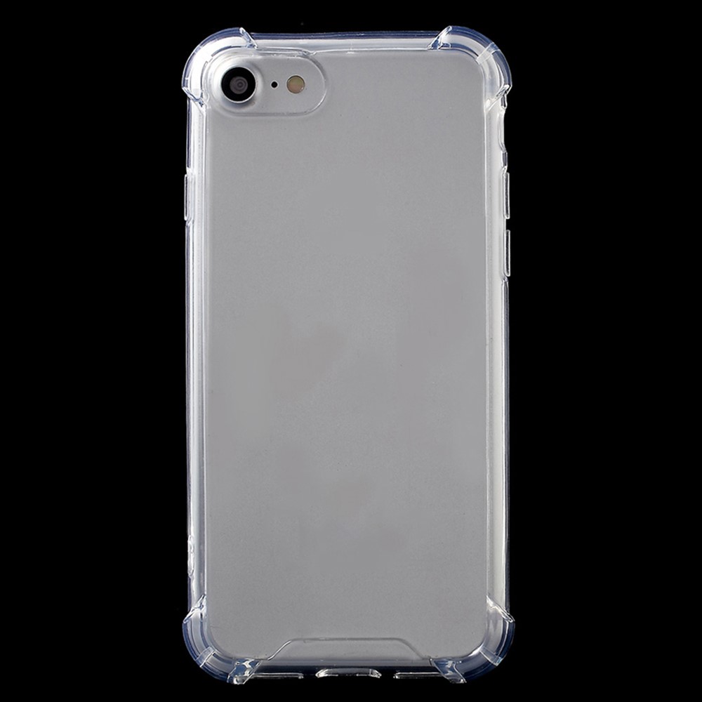 Tropfenbeständige TPU-Kanten Klarer Acryl-Telefonkasten Für IPhone 8/7 4,7 Zoll - Transparent-2