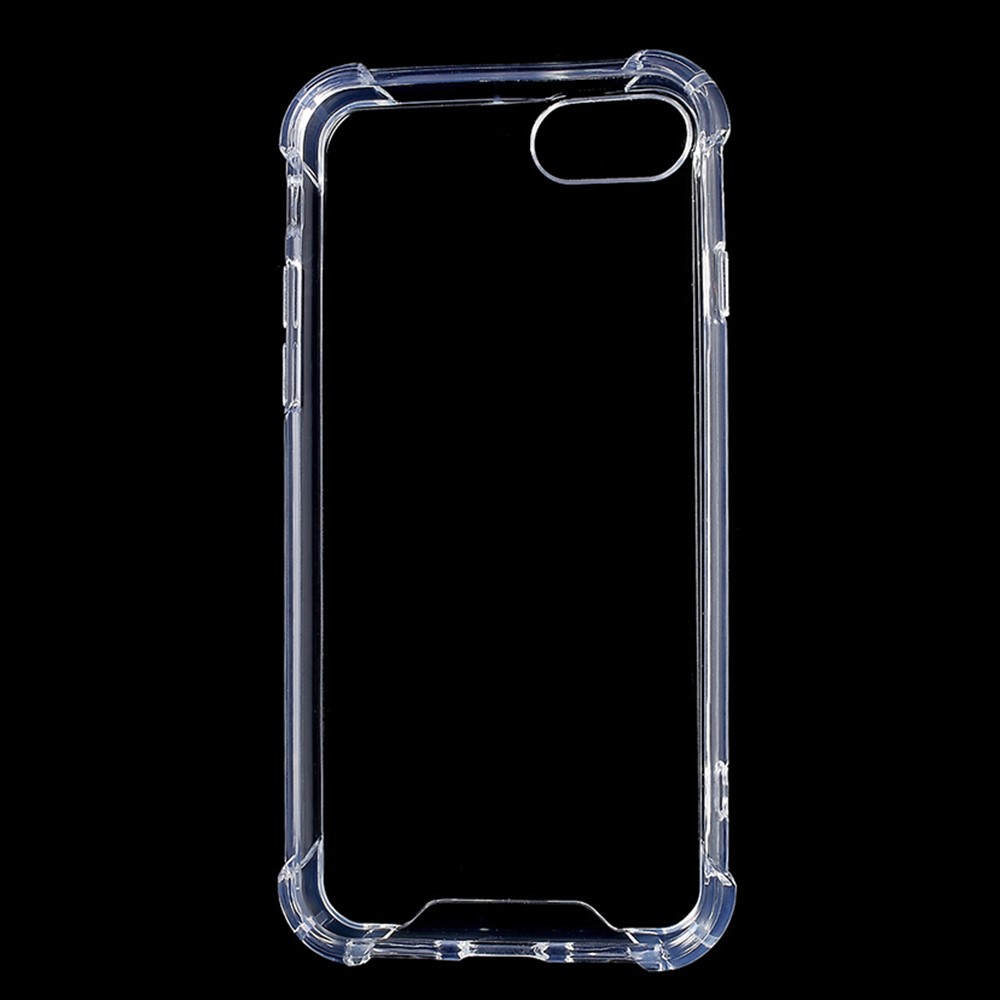 Tropfenbeständige TPU-Kanten Klarer Acryl-Telefonkasten Für IPhone 8/7 4,7 Zoll - Transparent-3