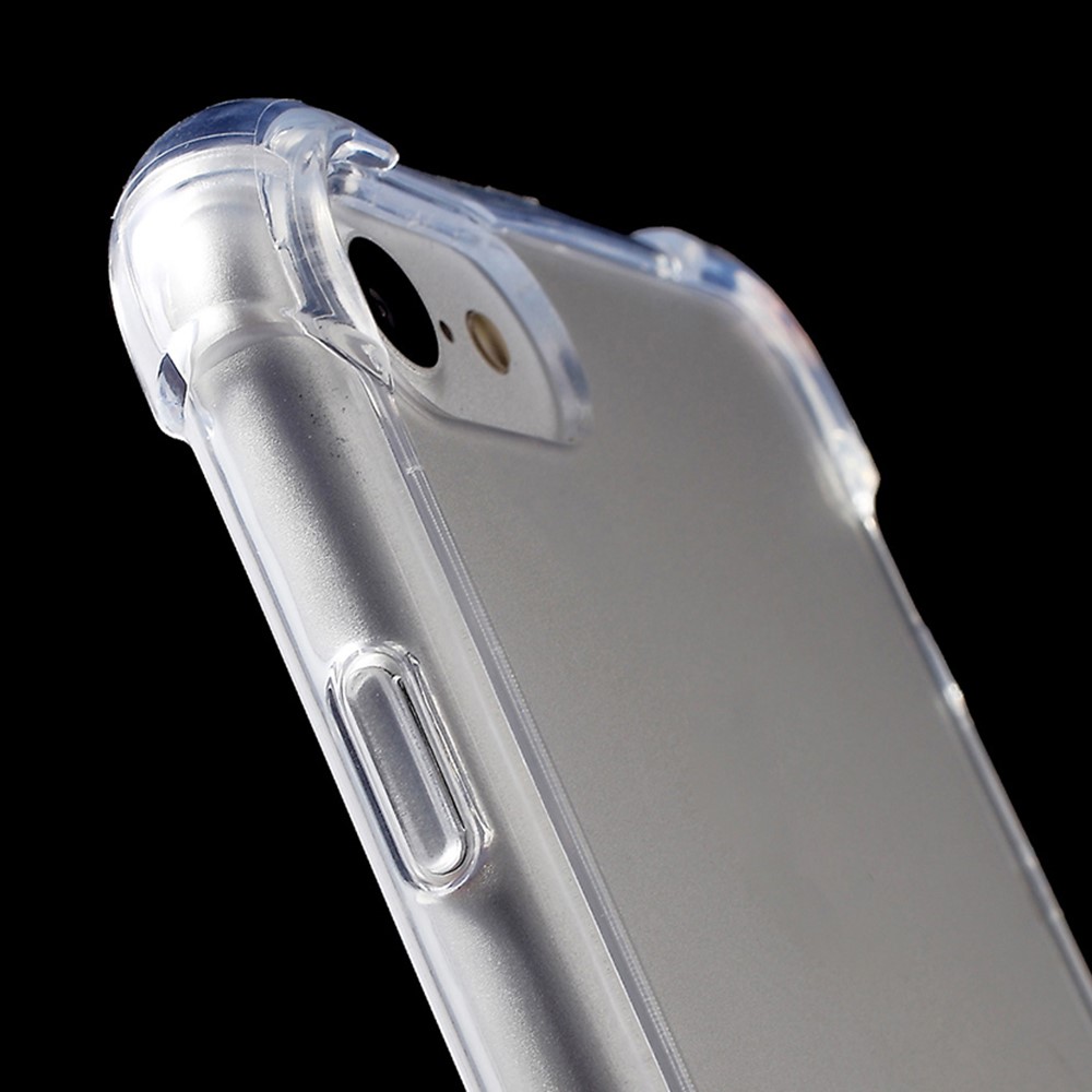 Tropfenbeständige TPU-Kanten Klarer Acryl-Telefonkasten Für IPhone 8/7 4,7 Zoll - Transparent-5